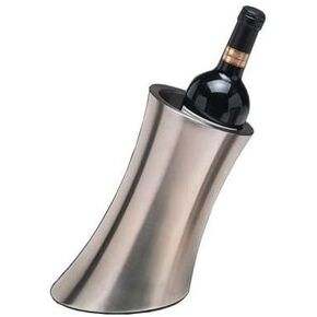 American Metalcraft SLWC2 Stainless Steel Brushed Wine Cooler Silver, 5-1⁄4" Dia. x 9-1⁄4" H