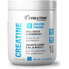 Creatine Monohydrate Powder – Supports Muscle Recovery and Enhanced Strength Power- Helps Fasting and Training - Unflavored (60 Servings)