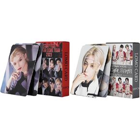 2Pack/110PCS StrayKids Photocard,StrayKids Lomo Cards Greeting Cards Gift for Fan Collection (Colorful)