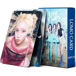 PYAJUU Aespa Album Photocards Aespa Armageddon Album Photocards 55PCS Aespa Lomo Card Greeting Card Gift for Fans KARINA Photocard Winter Photocard GISELLE Photocard NINGNING Photocard