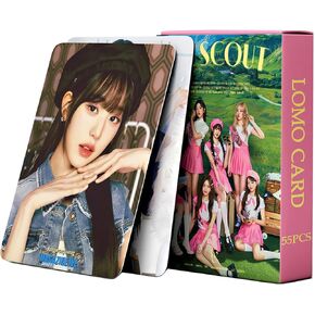 PYAJUU IVE Photocards KPOP IVE SCOUT Photocards 55PCS IVE Fan Meeting Lomo Cards Kpop Gift for Boys and Girls IVE Merch Wonyoung Photocards