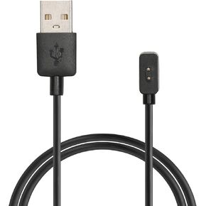 kwmobile USB Cable Charger Compatible with Xiaomi Mi Smart Band 9 / Band 8 / Band 8 Pro/Redmi Watch 3 Active Cable - Charging Chord for Smart Watch - Black