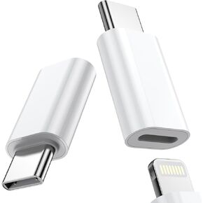Fidioto for Lightning Female to USB C Male Adapter, for Lighting to USB C Adapter Charging for iPhone 15/15 Pro/15 Pro Max/15 Plus,iPad Air, Samsung, Support Data Transfer and Charging(2Pack)