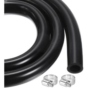 MECCANIXITY 3.3ft Clear Silicone Rubber Tubing 1 1/4" ID 1 1/2" OD Plastic Tube Flexible Air Hose for Brewing, Wine Making, Pump Siphon, 31.8mm x 38.1mm, with 2pcs Clamps
