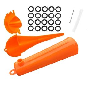 Oil Change Kit Tool, Oil Funnels Set for Harley Davidson Accessories, Motorcycle Primary Case Oil Funnel, 20PCS 11105 Drain Plug O-Ring
