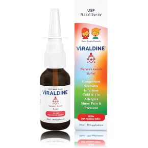 .5% Povidone-Iodine Nasal Spray, Rapid Relief Formula, Designed for Daily Congestion Relief, 100 Applications, 30ml, 1ct
