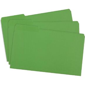Blue Summit Supplies Colored File Folders Legal Size, 1/3 Cut Tab, Great for Organizing and Easy File Storage, 100 Per Box