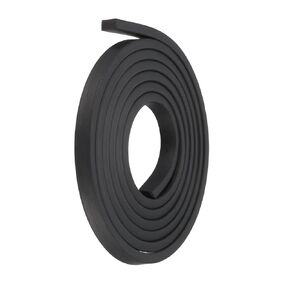 METALLIXITY Solid Rubber Strips (39.37"L x 0.2"W x 0.12"T) 1Pcs, Rubber Neoprene Sheet Rolls - for DIY Gasket Sealing Padding Reduce Vibration Mat, Black