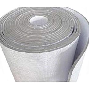 US Energy Products -3MM- Reflective Foam Core Insulation Roll Radiant Barrier White/Foil Faced Reflective Foam Insulation Solid Vapor Barrier Warehouse Building Commercial Residential (4ft x 25ft)