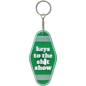 Keys to The Show Keychain Vintage Motel Keychain Funny Gag Gift for Coworker Girlfriend Boyfriend