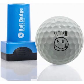 Ball Badge - Golf Ball Stamp, Self-Inking Golf Ball Stamper, Golf Ball Marker, Reusable Golf Ball Marking Tool to Identify Golf Balls - Reusable Ink Stamp (The Bitcoin Series)