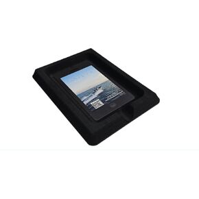 SeaDek Foam Cell Phone Holder for Boats | Next Level | Cell Phone Boat Dash Accessory | Perfect for Fishing Boat Center Consoles | 3M Adhesive Backing Boat Accessories | (Storm Gray Over Black)