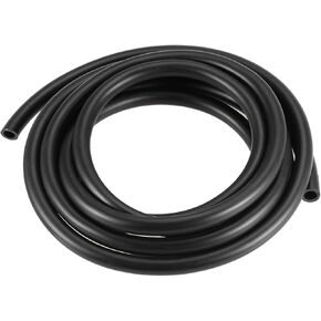 DMiotech 6mm x 9mm 13ft Black Rubber Lubricant Tubing Oil Resistant Plastic Tubing for Oil Hose, Water Tube