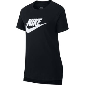Nike Girl's NSW Tee DPTL Basic Futura (Little Kids/Big Kids) Elemental Pink/White XL (18-20 Big Kid)