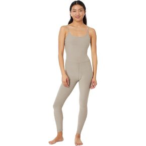 Beyond Yoga Spacedye Uplevel Midi Women’s Jumpsuit - Moisture-wicking - Polyester-lycra Blend - UV Protection Blue Gem Heather MD (US Women's 6-8) One Size