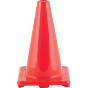 Champion Sports 4" High Visibility Flexible Vinyl Cone for Athletics and Social Distancing, Orange