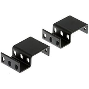1RU (1 Rack Unit) Recessed Rack Adapter, 3" Recess or Extend from Face of Rack, Rail Depth Adapter, Extender, 25 lb (11 kg) Weight Capacity, For Computers, Servers or Network Equipment