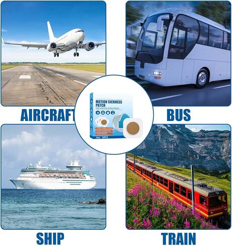 20 قطعة من رقعة دوار الحركة، رقعات دوار البحر لركوب السيارات والقوارب، ورحلات الرحلات البحرية والطائرات، سريعة المفعول ولا توجد آثار جانبية in Kuwait