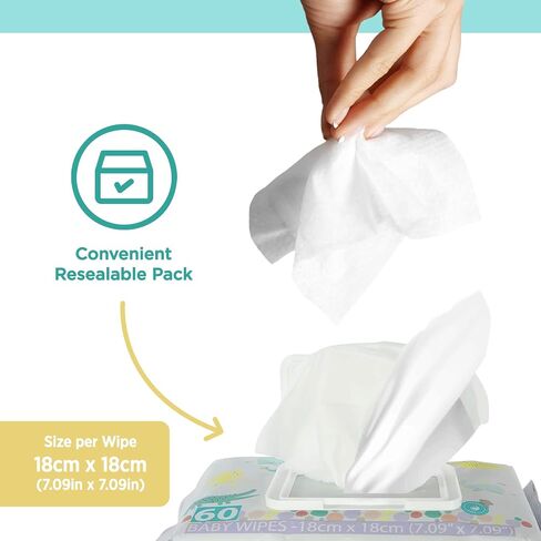 Little Me Baby Wipes Fragrance Free – Gentle Formula, Sensitive Skin, Hypoallergenic, Paraben-Free, Alcohol-Free and 3X Cleaning Power – 720 Count in Saudi Arabia