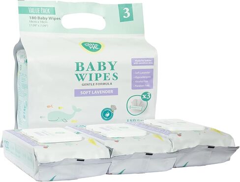 Little Me Baby Wipes Fragrance Free – Gentle Formula, Sensitive Skin, Hypoallergenic, Paraben-Free, Alcohol-Free and 3X Cleaning Power – 720 Count in Saudi Arabia