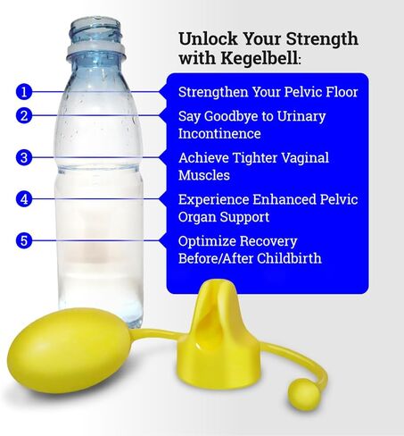 Kegelbell Kegelcap for Women | Patented Pelvic Floor Muscle Trainer for Bladder Control | Kegel Exerciser with Heaviest External Weights | Easy-to-Use, Customizable, and Travel-Friendly in Saudi Arabia