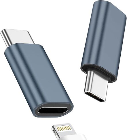 Fidioto for Lightning Female to USB C Male Adapter, for Lighting to USB C Adapter Charging for iPhone 15/15 Pro/15 Pro Max/15 Plus,iPad Air, Samsung, Support Data Transfer and Charging(2Pack) in Saudi Arabia