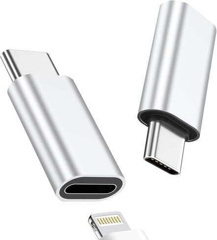 Fidioto for Lightning Female to USB C Male Adapter, for Lighting to USB C Adapter Charging for iPhone 15/15 Pro/15 Pro Max/15 Plus,iPad Air, Samsung, Support Data Transfer and Charging(2Pack) in Saudi Arabia