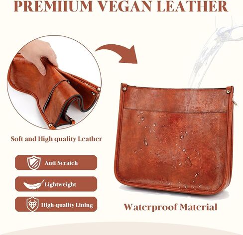 Leather Crossbody Bags for Women Vegan Leather Purses with 2 Pcs Replacement Adjustable Boho Strap & Leather Strap in Saudi Arabia
