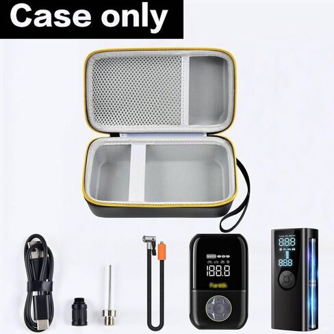 حافظة متوافقة مع Fanttik X8/ لمنفاخ الإطارات Convtoya ضاغط هواء محمول 150 رطل لكل بوصة مربعة، مضخة هواء لإطارات السيارة، حامل تخزين لأنبوب الهواء، المحول والملحقات الأخرى (الصندوق فقط) in Kuwait