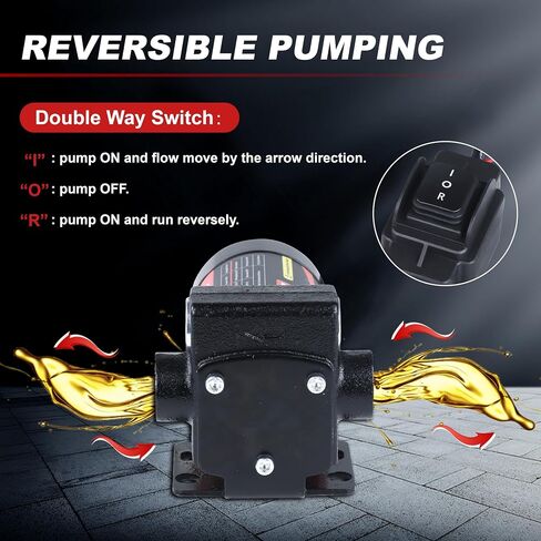 110V AC Gasoline Fuel Pump, Reversible Pumping for Gasoline, Diesel, Motor Oil, 3.7GPM Gasoline Transfer Pump in Saudi Arabia