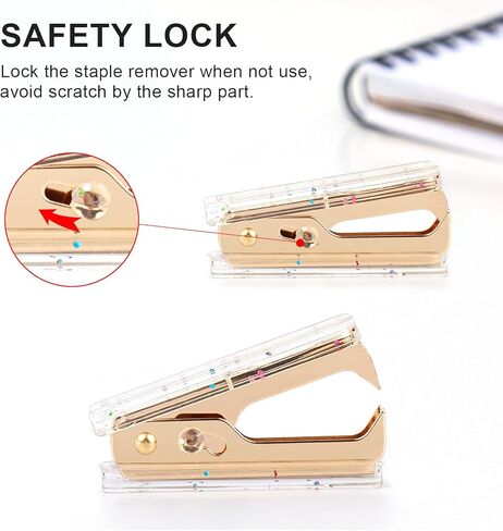 مزيل دبابيس قوس قزح - أداة سحب دبابيس أكريليك احترافية مع قفل، إزالة دباسة مخلب فولاذي للمكتب، فستان سطح المكتب المدرسي، عبوة واحدة in Kuwait