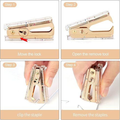 مزيل دبابيس قوس قزح - أداة سحب دبابيس أكريليك احترافية مع قفل، إزالة دباسة مخلب فولاذي للمكتب، فستان سطح المكتب المدرسي، عبوة واحدة in Kuwait