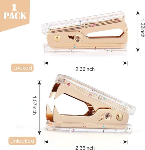 مزيل دبابيس قوس قزح - أداة سحب دبابيس أكريليك احترافية مع قفل، إزالة دباسة مخلب فولاذي للمكتب، فستان سطح المكتب المدرسي، عبوة واحدة in Kuwait