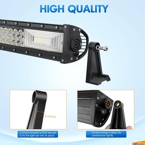 Nilight 2 قطعة قاعدة تركيب بين قوسين مجموعات شرائح عالمية لشريط إضاءة LED، ضمان لمدة عامين، الموديل: 90035B in Kuwait