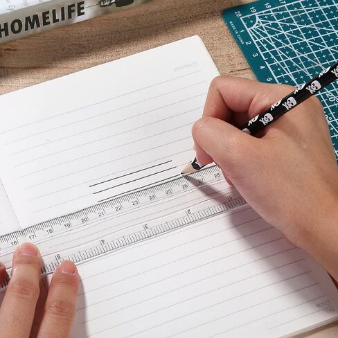 20 Pieces 12 Inch Transparent Rulers Plastic Rulers Straight Shatterproof Rulers for Kids Math Supplies Students School Office Measuring Tools (Multicolor) in Saudi Arabia