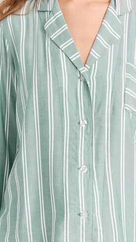PJ Salvage Women's Loungewear Stripe Hype Pajama Pj Set, Rust, M in Saudi Arabia