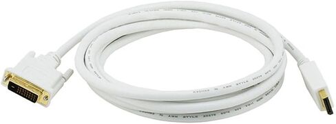 Monoprice 10ft 28AWG DisplayPort to DVI Cable - White in Kuwait