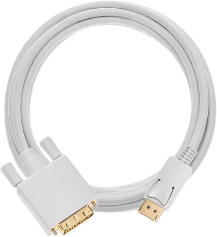 Monoprice 10ft 28AWG DisplayPort to DVI Cable - White in Kuwait