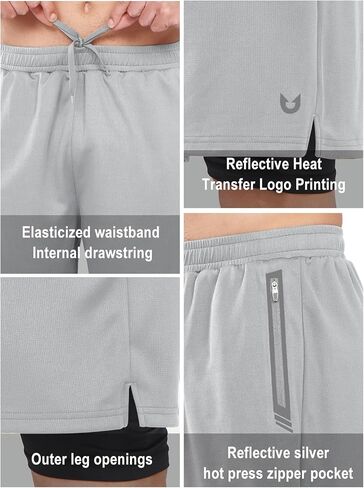 NORTHYARD Men's Mesh 2 in 1 Workout Running Shorts 7" Athletic Gym Shorts with Liner and Phone Pockets in Saudi Arabia
