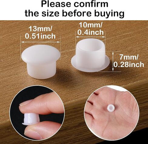 Jetec 150 Pieces 10mm (3/8") Plastic Plugs for Holes Hole Plugs Screw Hole Pugs for Door Screw Chair Cabinet Cupboard Shelf in Saudi Arabia