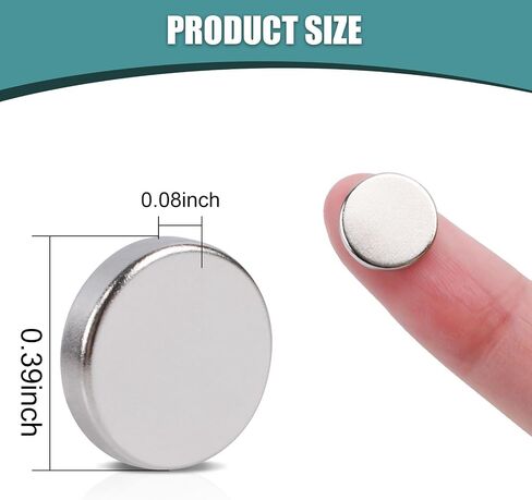 Neodymium Magnets, 0.39x0.08 inch Magnets for Industrial, Round Rare Earth Magnets 80 Pcs in Saudi Arabia