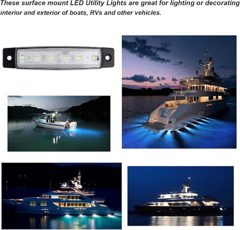 PSEQT LED أضواء الملاحة قارب القوس الصارم الأحمر الأخضر البحرية قطاع ضوء مقاوم للماء لليخوت قوارب الكاياك الصيد عائم المراكب الشراعية باس قارب سفينة تيار مستمر 12 فولت-24 فولت in Kuwait