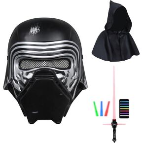 Kylo Ren Mask Black Series Kylo Ren Helmet Costume Star Alien Mask SW Latex Mask Halloween Costume Cosplay Props