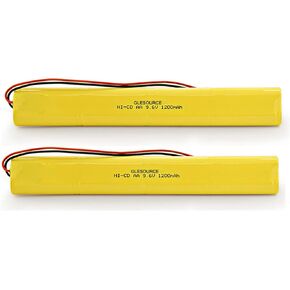9.6V 1200mAh BBAT0043A Battery Compatible for ELBB003 Lithonia ELB-B003 ELB-B004 ELBB004 OSI OSA228 DANTONA CUSTOM-306-U BBAT0044A BAA-96 BBAT0043A Emergency Light(2 Pack)
