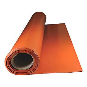 Rubber Roll, Silicone, Rubber Width 12 in, Rubber Length 5 ft, Rubber Thickness 1/32 in, 30A, Plain Backing