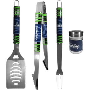 Siskiyou Sports NFL Unisex 3 pc Tailgater BBQ Set and Season Shaker