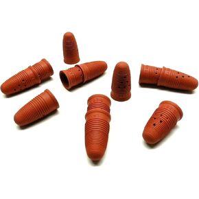 JTS Finger Cots Natural Rubber Size #12 Red Finger Pad Tips | Breathable Finger Covers | for Grinding Polishing | Diamond Setting | Engraving | Jewelry Manufacturing Pack of 12 Made in USA