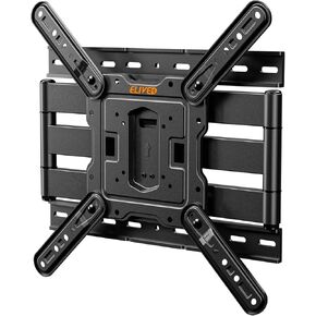 ELIVED UL Listed TV Wall Mount for Most 37-75 Inch Flat Screen TVs, Swivel and Tilt Full Motion TV Mount Bracket with Articulating Arms, Max VESA 600x400mm, 100 lbs. Loading, 8“-16" Wood Studs