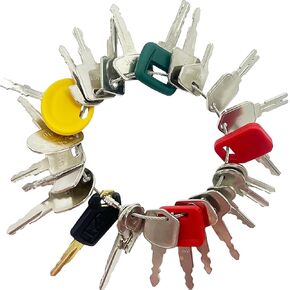 45 Heavy Equipment Key Set, Construction Ignition Keys Set Fits Cat Caterpillar Bobcat CASE Genie JLG GRADALL JCB SKYTRAK Toyota Komatsu and More