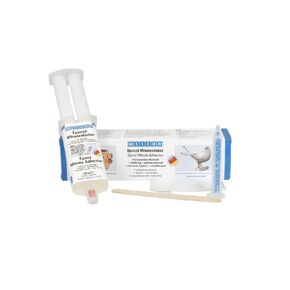 WEICON Epoxy Minute Adhesive Set with Mixing Nozzle | 24 ml | Double Syringe 2-Component epoxy Adhesive